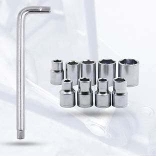 Hillgrove 10Pcs Hex Socket Wrench Spanner Tool Goti Set for Automobiles ...