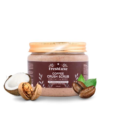 Buy FreshLuxe Coffee Crush Body & Face Scrub | Exfoliation & De-Tan ...