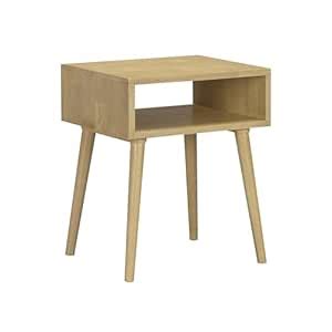 NTC Zoe Solid Wood Nightstand, Mid Century Modern Side Table Bedroom ...