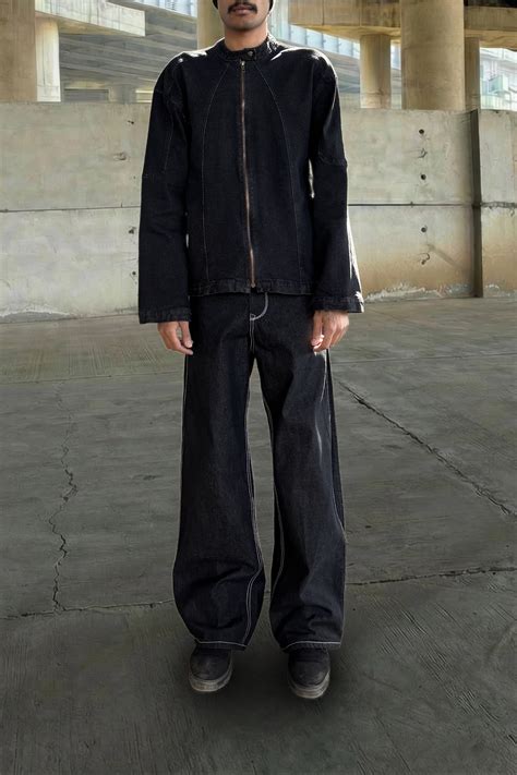 Brutalist Denim Jacket – FRIDGE Studios