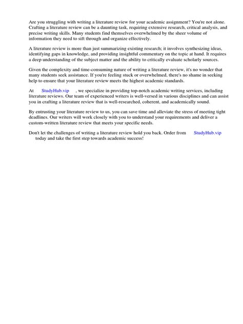 Sample Literature Review Rmit | PDF | Methodology | Literature Review