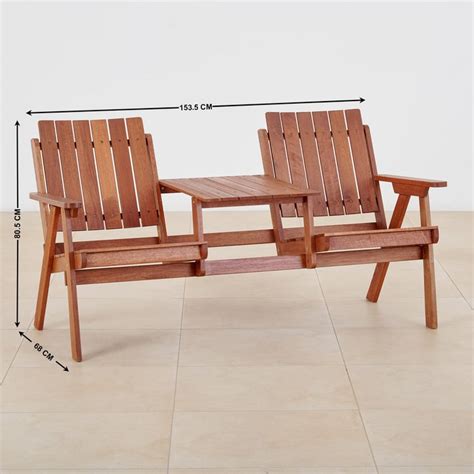 Buy (Refurbished) Jack and Jill Solid Wood Twin Garden Chairs - Brown ...