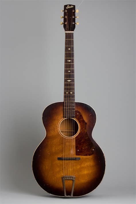 Stella Grand Concert H1141 Flat Top Acoustic Guitar, made by Harmony ...