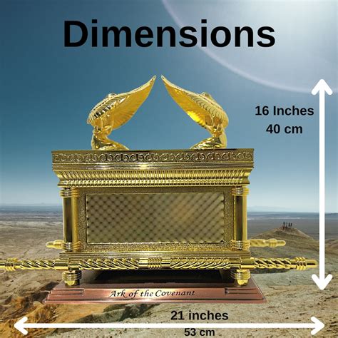 Gold Plated, Huge Ark of the Covenant, 16 Inches High X 10.5 Inches ...