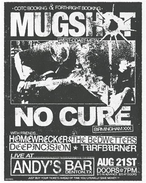 Mugshot + No Cure w/ Escuela Grind Homewrecker and the Bedwetters ...