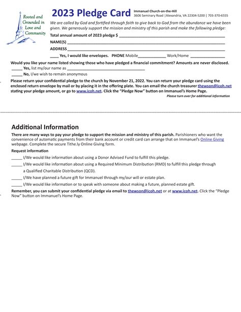 Image result for Unity Pledge Card