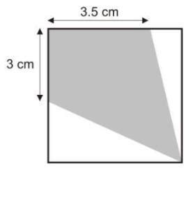 The diagram shows a square with perimeter 20 cm. 3.5 cm Work out the ...