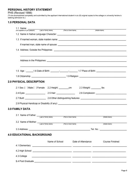 Image result for Personal Statement History Example