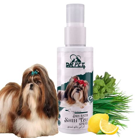 Buy DR PET PLUS Organic Dry Bath Shih Tzu Dog Shampoo For Fresh ...