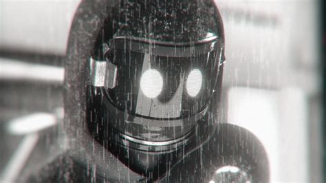 Wallpaper robot, cyborg, rain, bw, mask, sci-fi hd, picture, image