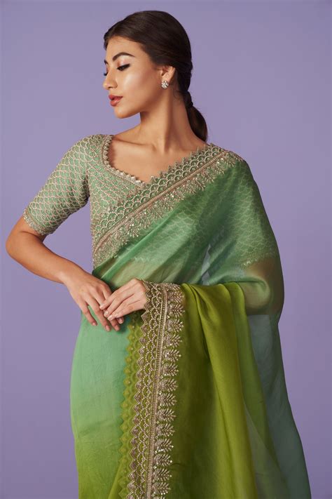 Anushree Reddy - Nadira Green Saree Set - Elahe