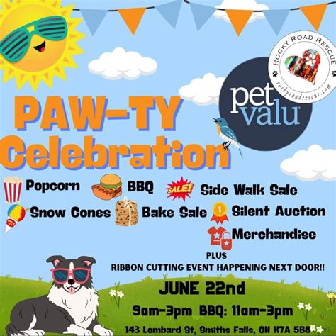 PAW-Ty Celebration!, 143 Lombard Street, Smiths Falls, 22 June 2024 ...