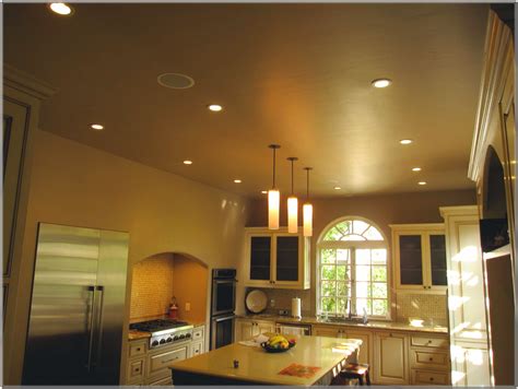 Recessed Kitchen Lighting Ideas - Square Kitchen Layout