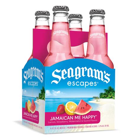 Seagram's Escapes Jamaican Me Happy Malt Beverage, 4 Count, 11.2 Fl Oz ...