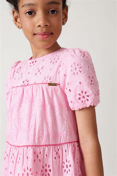 Buy Girls Pink A-Line Dress | One Friday