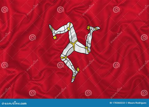 Isle of Man flag stock illustration. Illustration of isle - 178360233