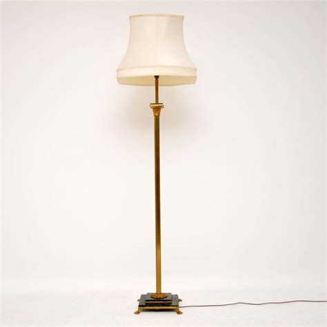 Antique Italian Gilt Metal & Marble Floor Lamp | Marylebone Antiques