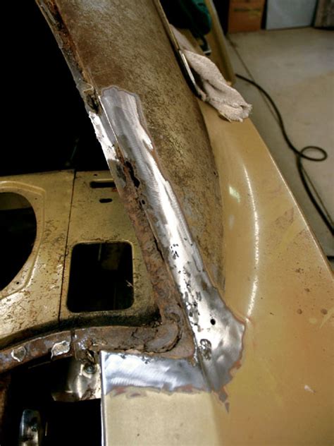 55 Chevy Rear Window Rust Repair 的图像结果