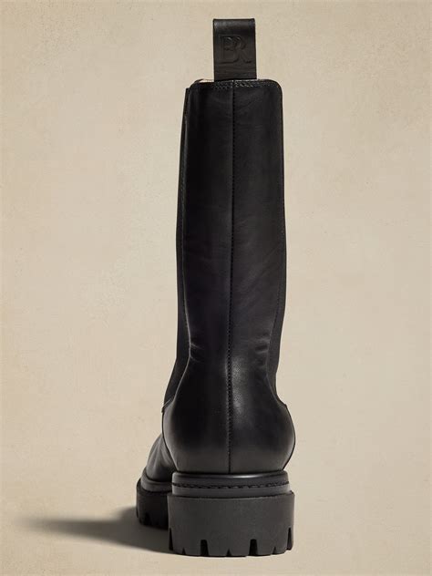 Hudson Tall Leather Chelsea Boot | Banana Republic