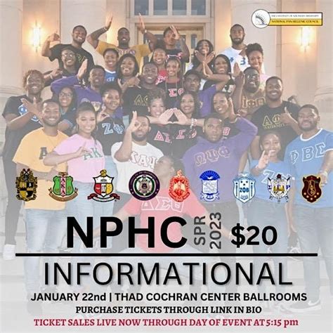 Spring 2023 Southern Miss NPHC Fraternity and Sorority Informational ...