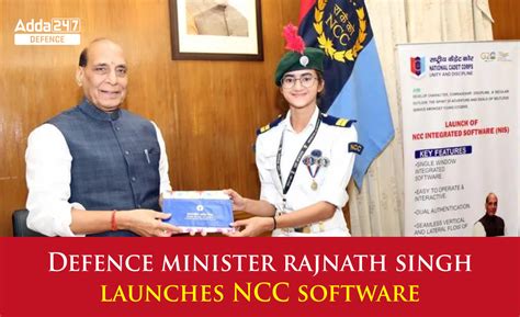 Defence Minister Rajnath Singh Launches NCC Software