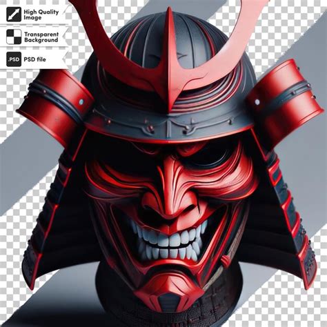 Premium PSD | Psd japanese mythology oni devil samurai mask on ...
