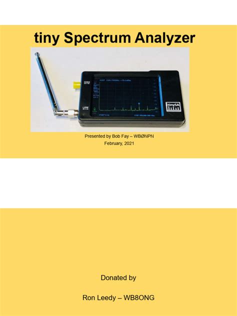 Image result for Using the Tiny Spectrum Analyzer