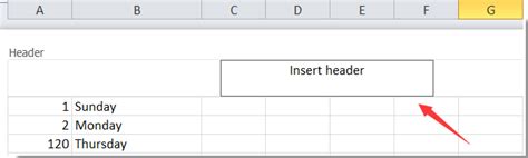Image result for Insert Header Excel