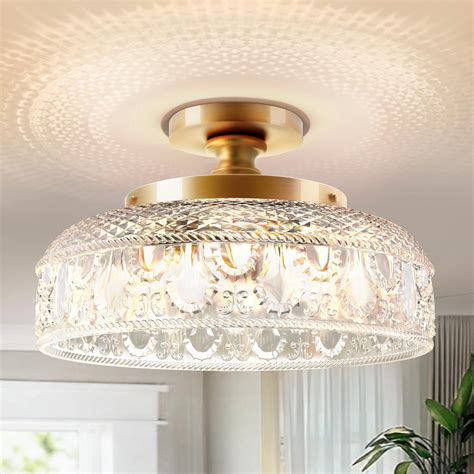 House of Hampton Mid-Century Modern Semi Flush Mount Ceiling Light ...