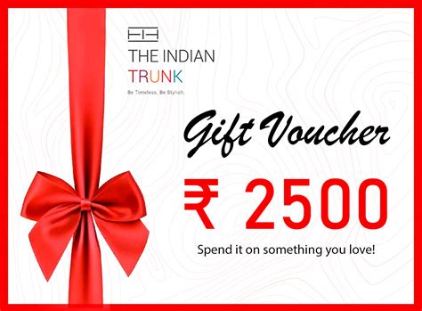 Gift Voucher Worth ₹ 2500 – The Indian Trunk