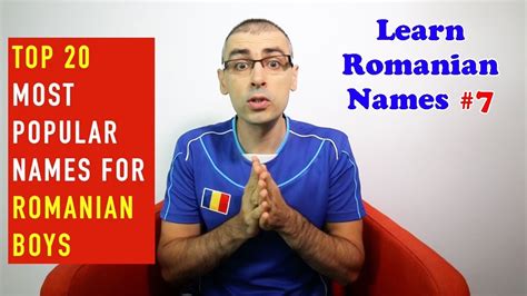 TOP 20 MOST POPULAR NAMES FOR ROMANIAN BOYS | Learn Romanian Names #7 ...