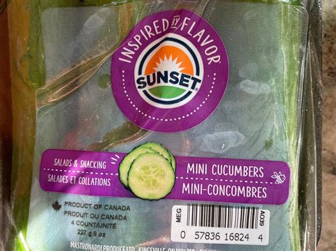 Costco Mini Cucumbers Nutrition at Richard Harvey blog