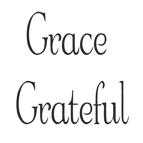 The Word Grace In Cursive