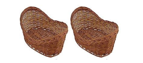 All INDIA HANDICRAFTS IKA Cane Fruit Basket & Chapati Basket (2 PCS Set ...