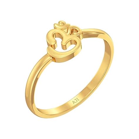 Joyalukkas 22KT 916 Purity Ohm Design Kid’s Gold Ring for Kids : Amazon ...