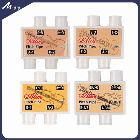 String Instrument Pitch Pipe Tuner Portable 4 Tone Four-Tube Turner For ...