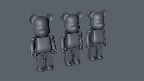 3d bearbrick bear model