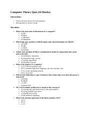 Image result for My Computer Course Quiz