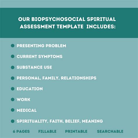 Biopsychosocial Assessment Template