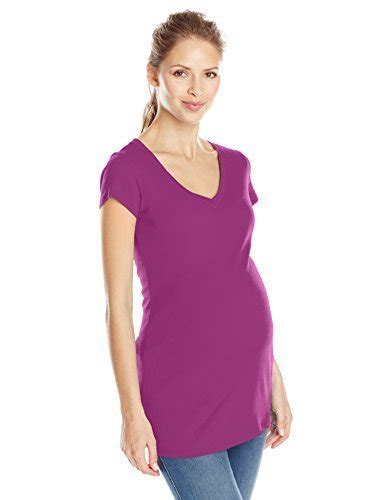 Buy Ingrid & Isabel Women's Maternity Short Sleeve Vneck Tee, Orchid, X ...