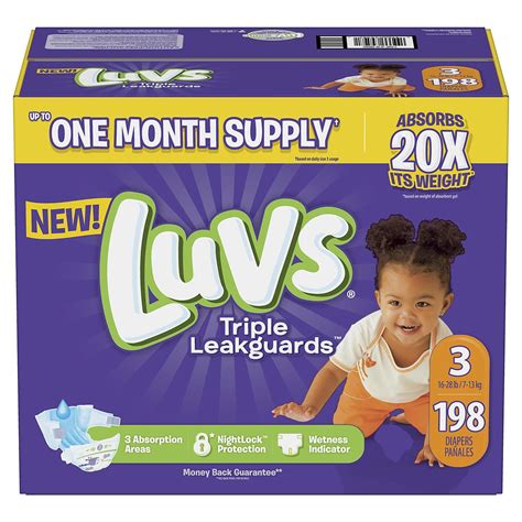 Luvs Ultra Leakguards Overnight Diapers with Nightlock Technology ...