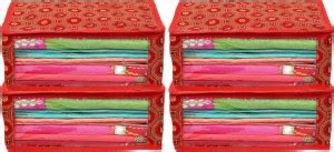 Billion Designer andhani Design 4 Piece Cotton Saree Cover / Wardrobe ...