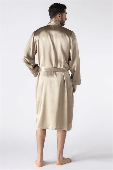 NK Men 3/4 Robe - Short Silk Robe for Men | NK IMODE | Mens silk robe ...