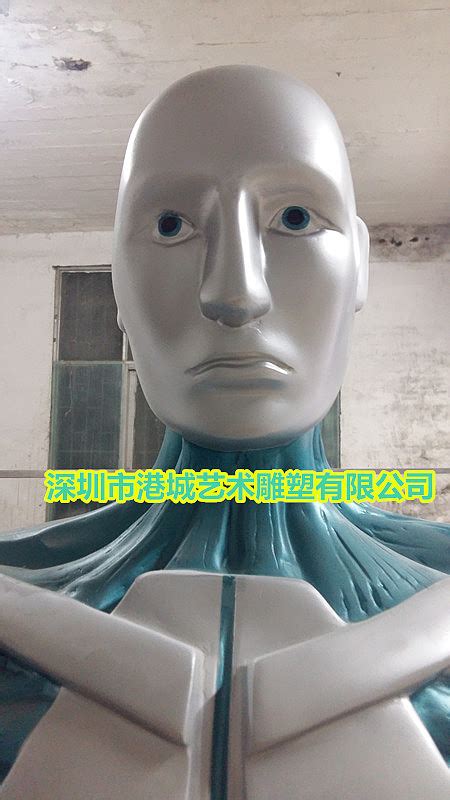 立体形象吉祥物人体模型玻璃钢机器人雕塑定制哪家好_港城雕塑-站酷ZCOOL