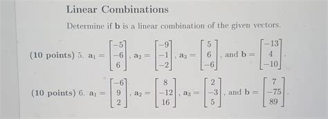 Image result for Perform a Linear Combination