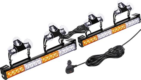 Buy Linkitom 2 In 1 Emergency LED Traffic Advisor Strobe Light Bar, 23 ...