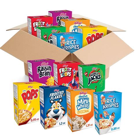 Kelloggs Cold Breakfast Cereal, Bulk Pantry Staples, Kid Snacks ...