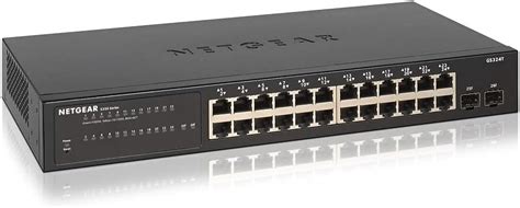 NETGEAR GS324T 24 Port Gigabit + 2 x 1G SFP Ethernet Smart Managed Pro ...