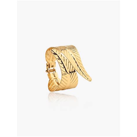 Buy Kazo Glamorous Leaf Detail Bangle Bracelet Online