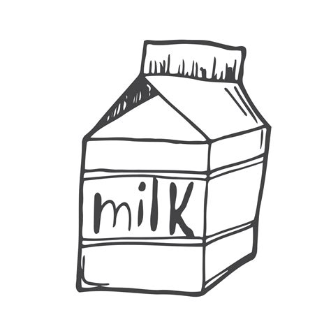 Milk Clip Art Black And White